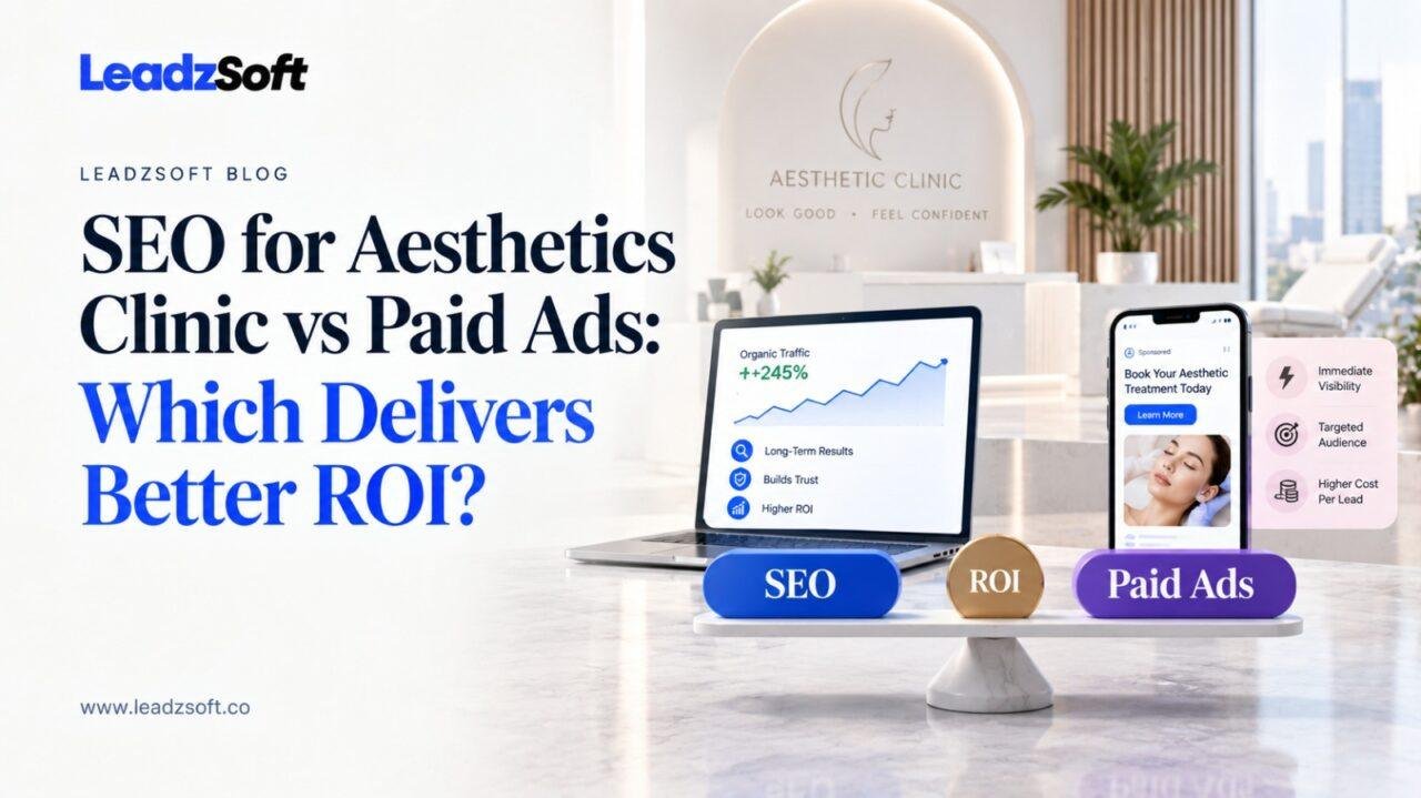 SEO for Aesthetics Clinic vs Paid Ads: Which Delivers Better ROI?